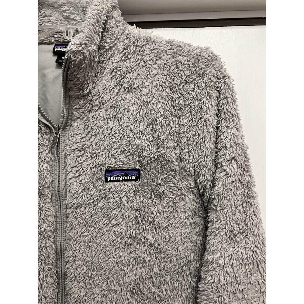 Patagonia Los Gatos Jacket Women's M Deep Pile Fleece LIGHT GRAY 25211 Full Zip - Picture 3 of 8